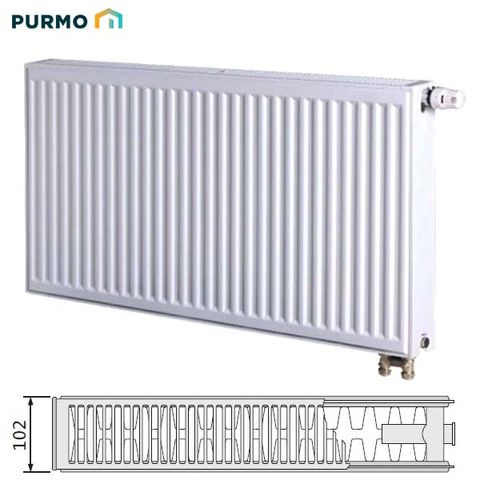 Panelový radiátor Purmo Ventil Compact VKO 22 500x1000