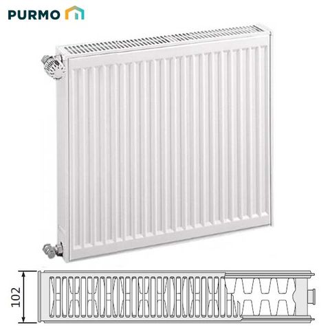 Panelový radiátor Purmo Ventil Compact VKO 22 900x400